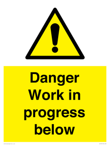 Danger Work in progress below